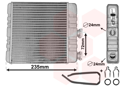 Radiateur de chauffage VAN WEZEL 37006321