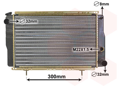 Radiateur refroidissement moteur VAN WEZEL 43002001