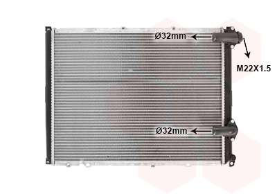 Radiateur refroidissement moteur VAN WEZEL 43002140