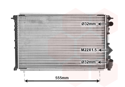 Radiateur refroidissement moteur VAN WEZEL 43002150