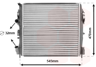 Radiateur refroidissement moteur VAN WEZEL 43002325