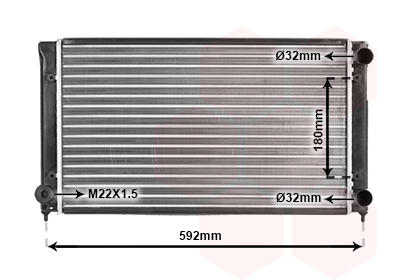 Radiateur refroidissement moteur VAN WEZEL 49002033