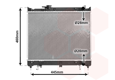 Radiateur refroidissement moteur VAN WEZEL 52002071