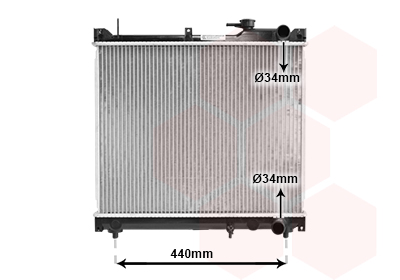 Radiateur refroidissement moteur VAN WEZEL 52002079