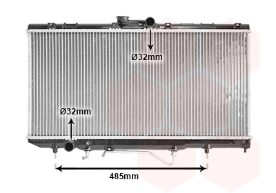 Radiateur refroidissement moteur VAN WEZEL 53002146