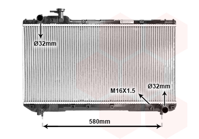Radiateur refroidissement moteur VAN WEZEL 53002219