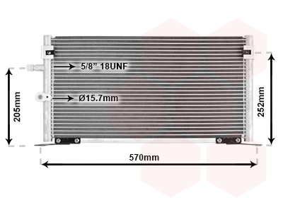 Condenseur de climatisation VAN WEZEL 53005265
