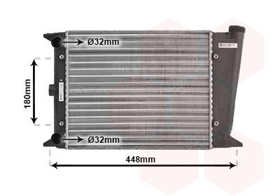 Radiateur refroidissement moteur VAN WEZEL 58002001