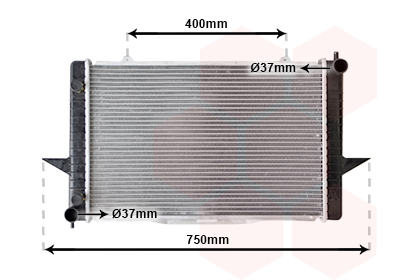 Radiateur refroidissement moteur VAN WEZEL 59002064