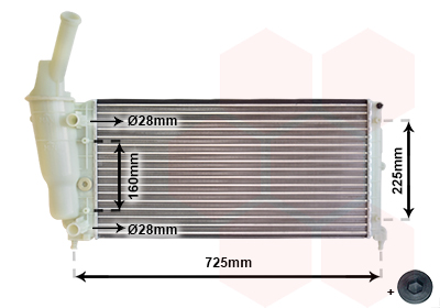 Radiateur refroidissement moteur VAN WEZEL 73002083