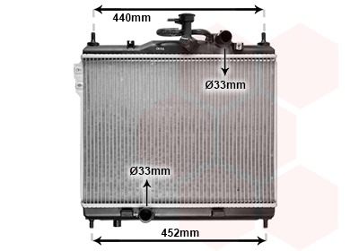 Radiateur refroidissement moteur VAN WEZEL 82002103