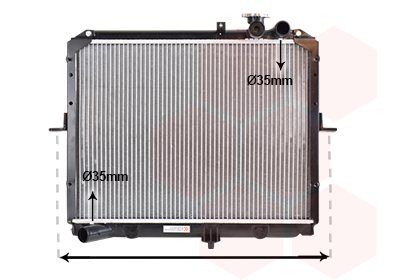 Radiateur refroidissement moteur VAN WEZEL 83002053