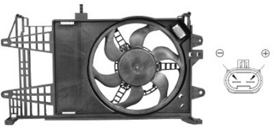 Ventilateur de refroidissement du moteur VAN WEZEL 1620751