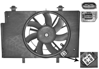 Ventilateur de refroidissement du moteur VAN WEZEL 1807749