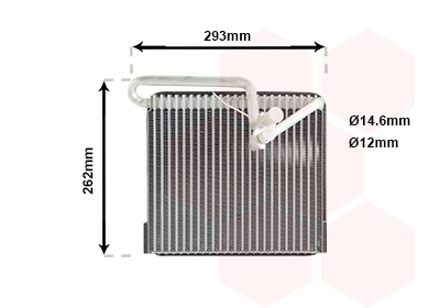 Evaporateur de climatisation VAN WEZEL 3700V372