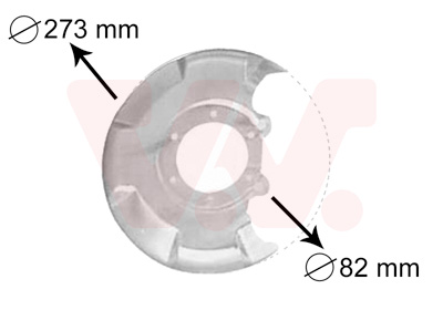 Déflecteur de disque de frein VAN WEZEL 5810371