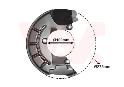 Déflecteur de disque de frein VAN WEZEL 5829372