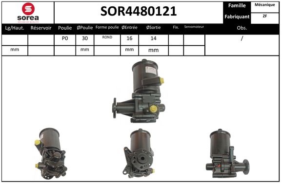 Pompe de direction assistée SEEAC SOR4480121