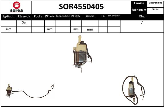 Pompe de direction assistée SEEAC SOR4550405