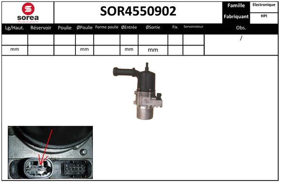 Pompe de direction assistée SEEAC SOR4550902