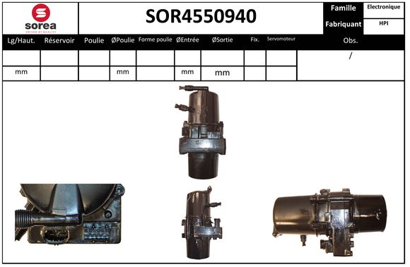 Pompe de direction assistée SEEAC SOR4550940