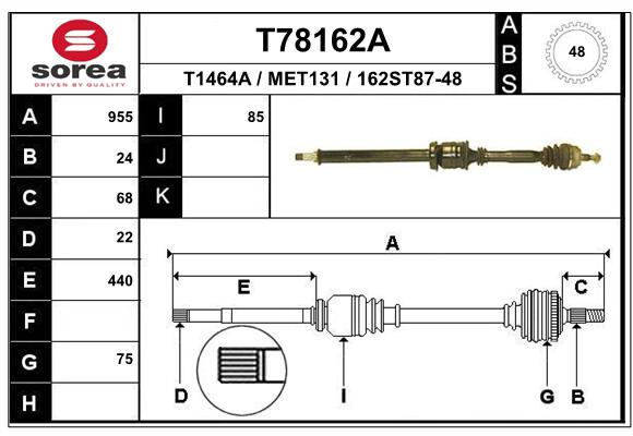 Transmission (Cardan) SEEAC MET131