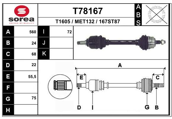 Transmission (Cardan) SEEAC MET132