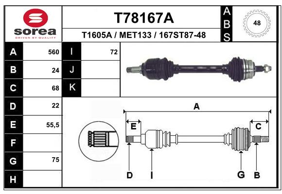 Transmission (Cardan) SEEAC MET133