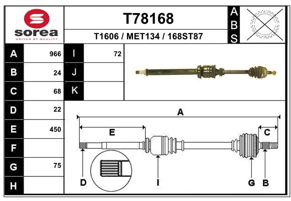 Transmission (Cardan) SEEAC MET134