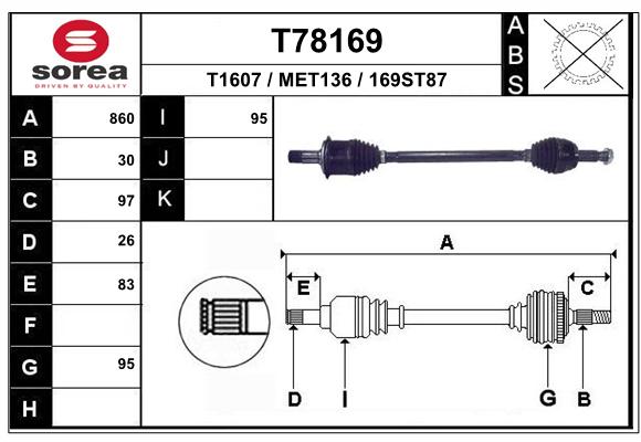 Transmission (Cardan) SEEAC MET136