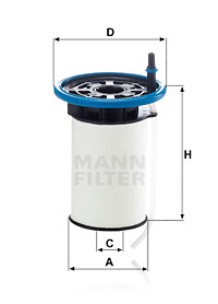 Filtre à carburant MANN-FILTER PU 7005