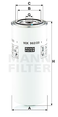 Filtre à carburant MANN-FILTER WDK 962/20