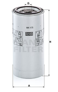 Filtre à carburant MANN-FILTER WK 1175 x