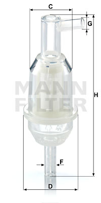 Filtre à carburant MANN-FILTER WK 31/5 (10)