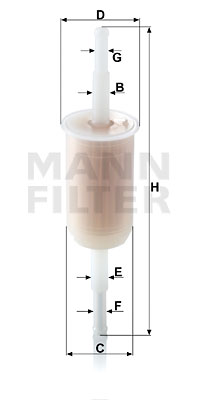 Filtre à carburant MANN-FILTER WK 32 (10)