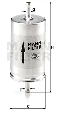 Filtre à carburant MANN-FILTER WK 410