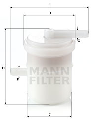 Filtre à carburant MANN-FILTER WK 42/81