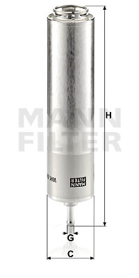 Filtre à carburant MANN-FILTER WK 5001
