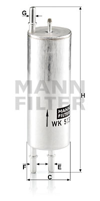 Filtre à carburant MANN-FILTER WK 513/3