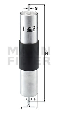 Filtre à carburant MANN-FILTER WK 516/1