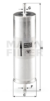 Filtre à carburant MANN-FILTER WK 516