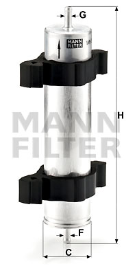 Filtre à carburant MANN-FILTER WK 521/2