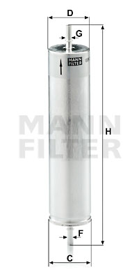 Filtre à carburant MANN-FILTER WK 522