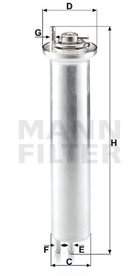 Filtre à carburant MANN-FILTER WK 532