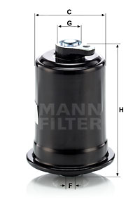 Filtre à carburant MANN-FILTER WK 614/10