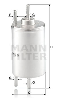 Filtre à carburant MANN-FILTER WK 720/5