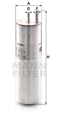 Filtre à carburant MANN-FILTER WK 8058