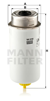 Filtre à carburant MANN-FILTER WK 8158
