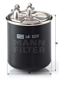 Filtre à carburant MANN-FILTER WK 820/1