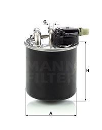 Filtre à carburant MANN-FILTER WK 820/14